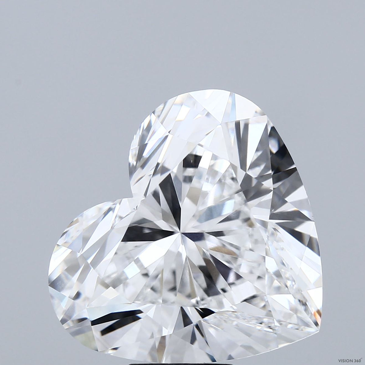 13.50 Carat Heart Lab Grown Diamond, Excellent Polish, D Color, VVS2 Clarity