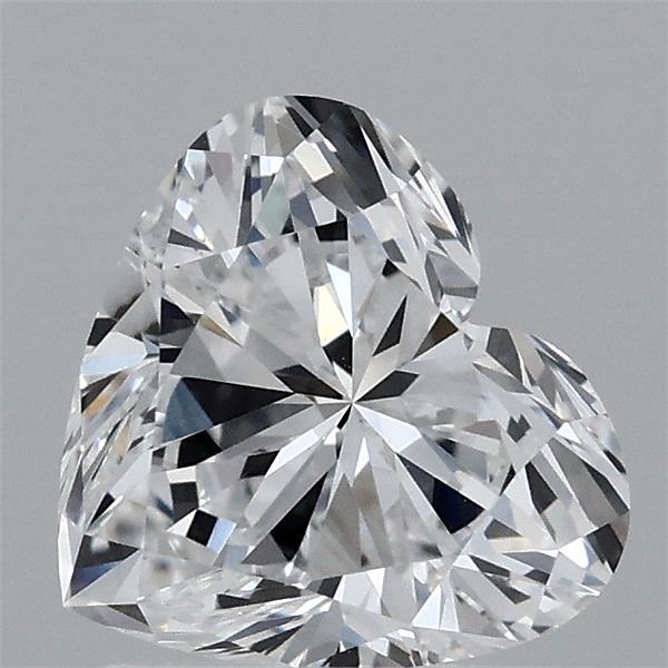 1.50 Carat Heart Lab Grown Diamond, Excellent Polish, D Color, VVS2 Clarity