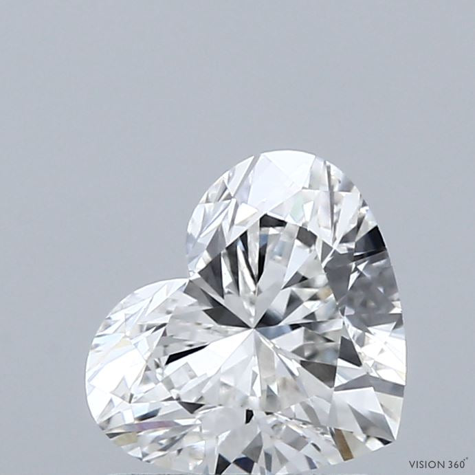 1.50 Carat Heart Lab Grown Diamond, Excellent Polish, F Color, VS1 Clarity