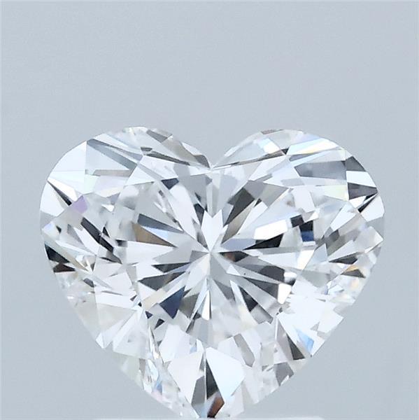 1.52 Carat Heart Lab Grown Diamond, Excellent Polish, D Color, VVS2 Clarity