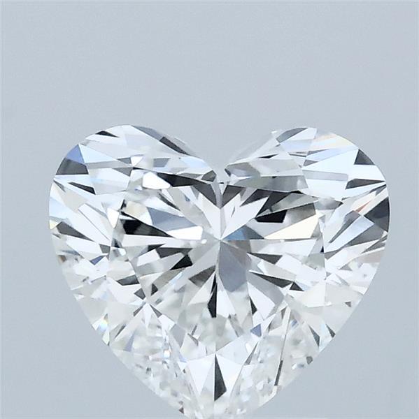 1.52 Carat Heart Lab Grown Diamond, Excellent Polish, E Color, VVS2 Clarity