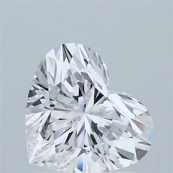 1.52 Carat Heart Lab Grown Diamond, Excellent Polish, E Color, VVS2 Clarity