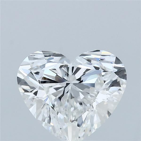 1.53 Carat Heart Lab Grown Diamond, Excellent Polish, E Color, VVS2 Clarity