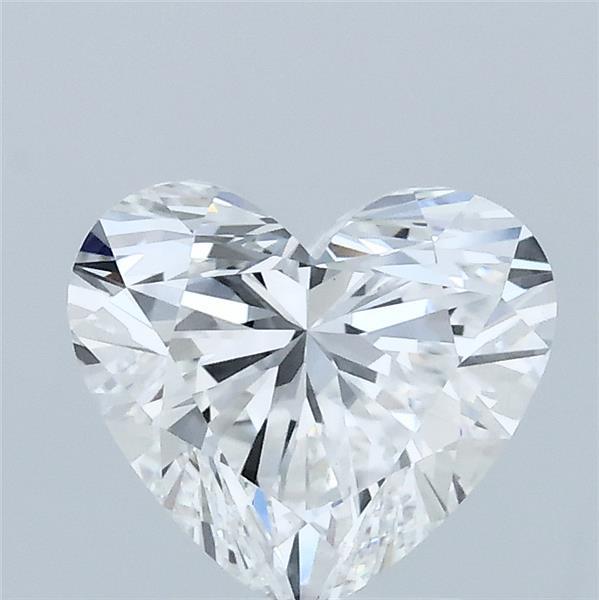 1.56 Carat Heart Lab Grown Diamond, Excellent Polish, E Color, VS1 Clarity