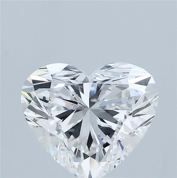 1.56 Carat Heart Lab Grown Diamond, Excellent Polish, E Color, VS1 Clarity