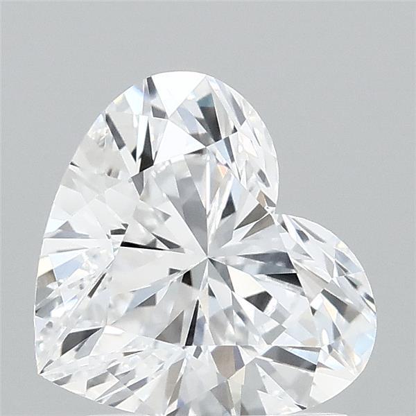 1.57 Carat Heart Lab Grown Diamond, Excellent Polish, D Color, VVS2 Clarity