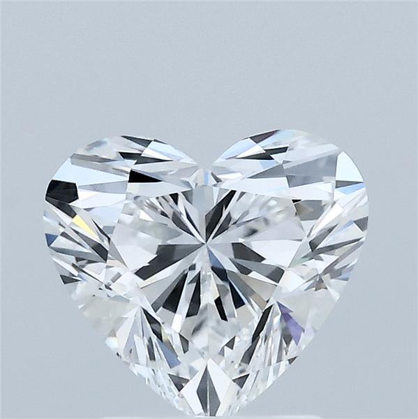 1.59 Carat Heart Lab Grown Diamond, Excellent Polish, D Color, VVS2 Clarity