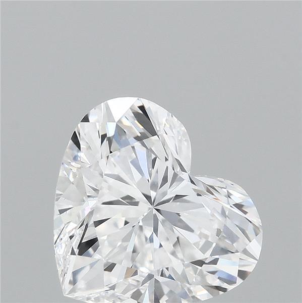 1.62 Carat Heart Lab Grown Diamond, Excellent Polish, D Color, VS1 Clarity