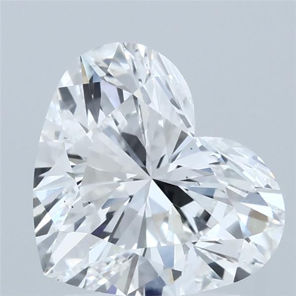 2.00 Carat Heart Lab Grown Diamond, Excellent Polish, E Color, VS1 Clarity