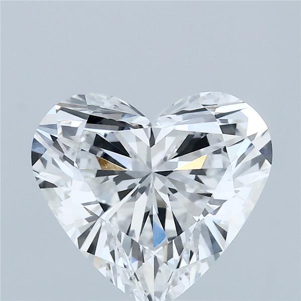 2.00 Carat Heart Lab Grown Diamond, Excellent Polish, E Color, VS1 Clarity