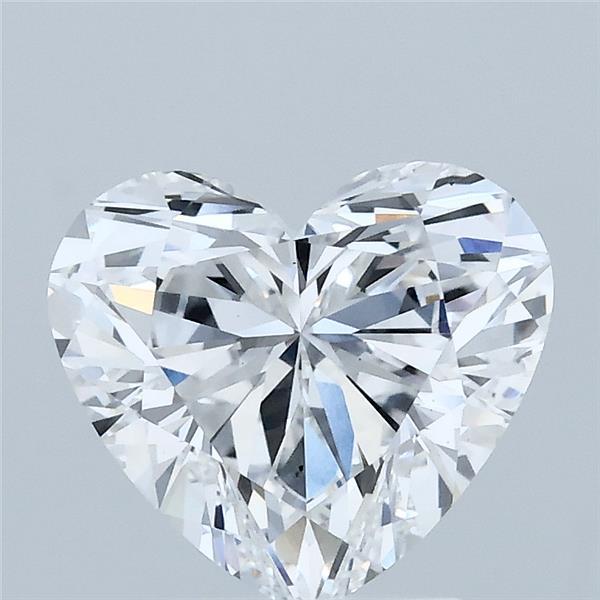 2.02 Carat Heart Lab Grown Diamond, Excellent Polish, D Color, VS1 Clarity