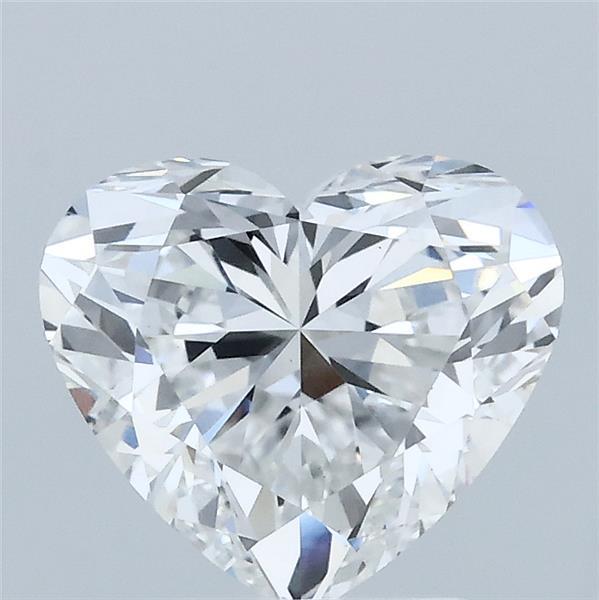 2.02 Carat Heart Lab Grown Diamond, Excellent Polish, E Color, VS1 Clarity