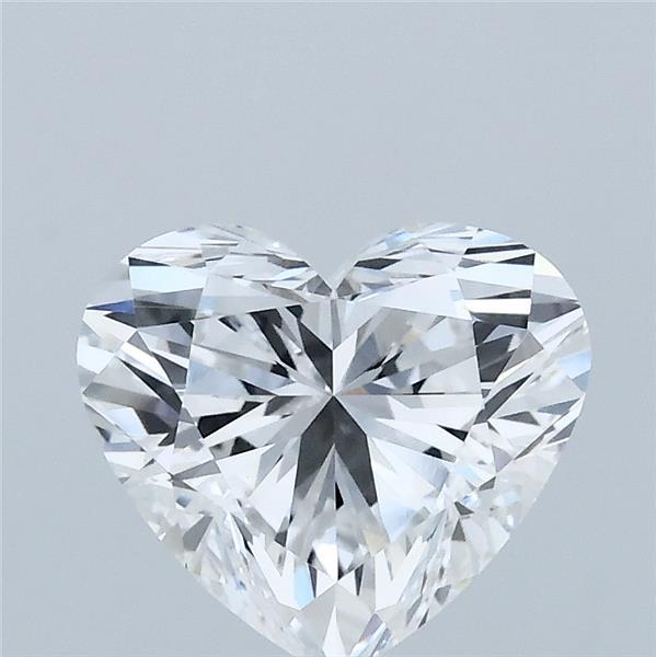 2.03 Carat Heart Lab Grown Diamond, Excellent Polish, D Color, VVS2 Clarity