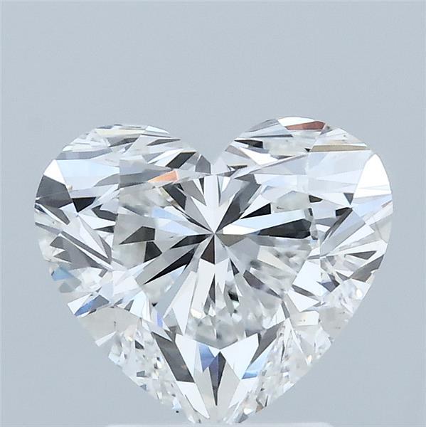 2.03 Carat Heart Lab Grown Diamond, Excellent Polish, E Color, VS1 Clarity