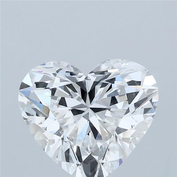 2.06 Carat Heart Lab Grown Diamond, Excellent Polish, D Color, VVS2 Clarity