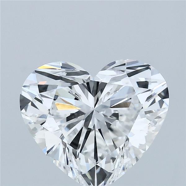 2.09 Carat Heart Lab Grown Diamond, Excellent Polish, E Color, VVS2 Clarity