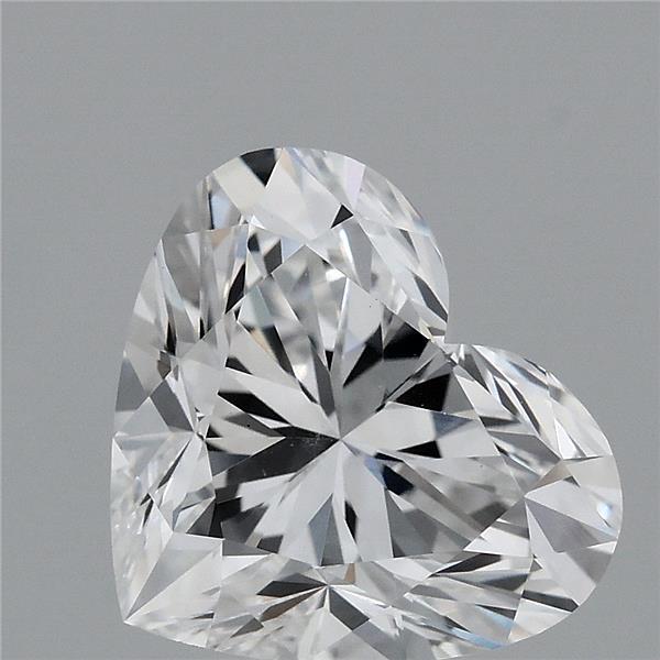 2.34 Carat Heart Lab Grown Diamond, Excellent Polish, D Color, VVS2 Clarity