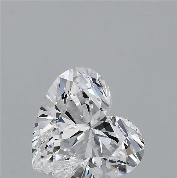 2.50 Carat Heart Lab Grown Diamond, Excellent Polish, E Color, VS1 Clarity