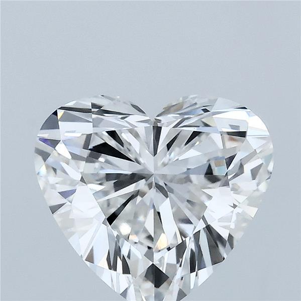 2.51 Carat Heart Lab Grown Diamond, Excellent Polish, E Color, VVS2 Clarity