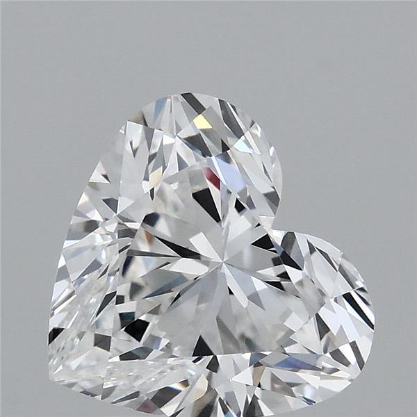 2.52 Carat Heart Lab Grown Diamond, Excellent Polish, D Color, VVS1 Clarity