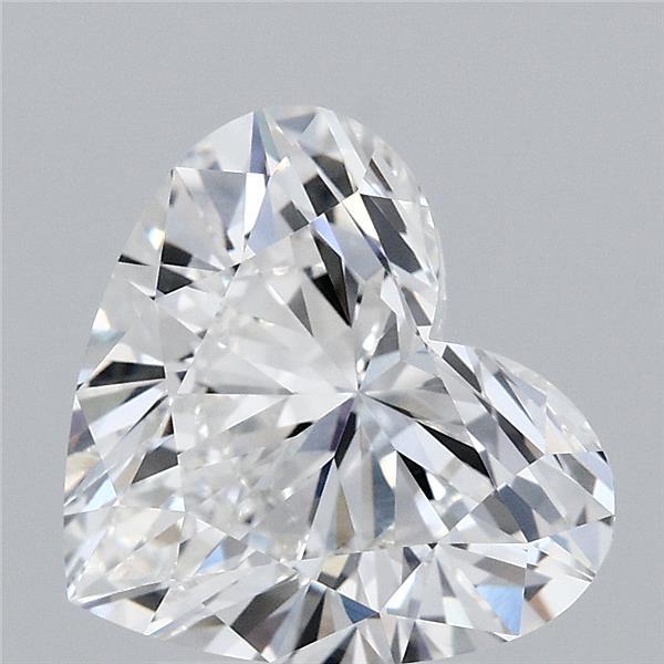 2.91 Carat Heart Lab Grown Diamond, Excellent Polish, F Color, VVS1 Clarity