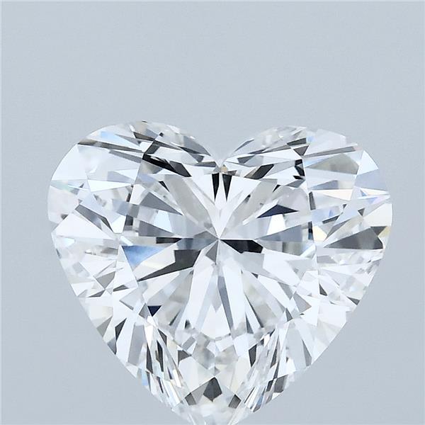 3.07 Carat Heart Lab Grown Diamond, Excellent Polish, E Color, VVS2 Clarity