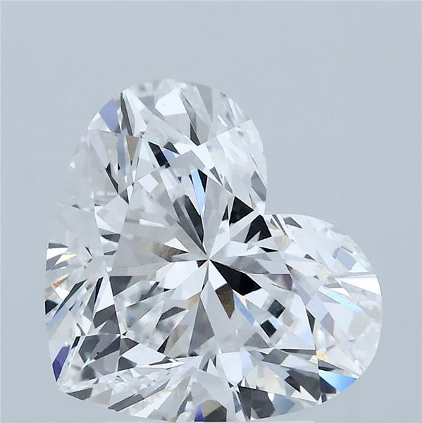 3.32 Carat Heart Lab Grown Diamond, Excellent Polish, E Color, VS1 Clarity