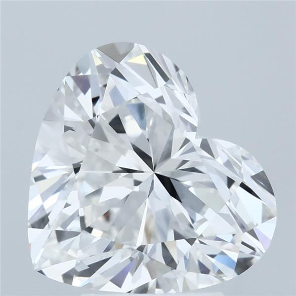 4.10 Carat Heart Lab Grown Diamond, Excellent Polish, E Color, VVS2 Clarity
