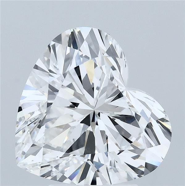 4.25 Carat Heart Lab Grown Diamond, Excellent Polish, E Color, VS1 Clarity