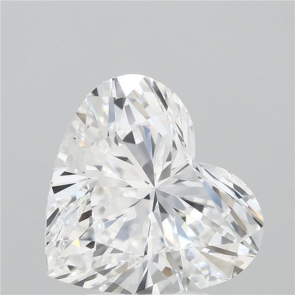 4.27 Carat Heart Lab Grown Diamond, Excellent Polish, E Color, VVS2 Clarity