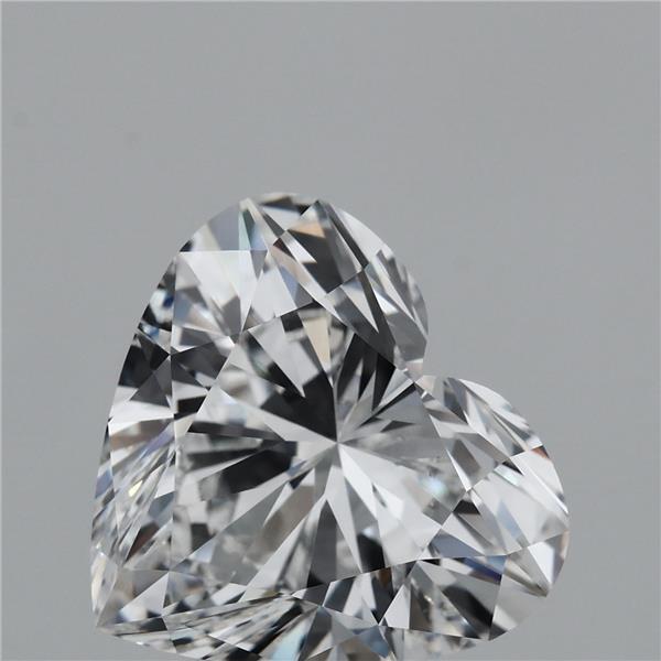 4.30 Carat Heart Lab Grown Diamond, Excellent Polish, E Color, VVS2 Clarity