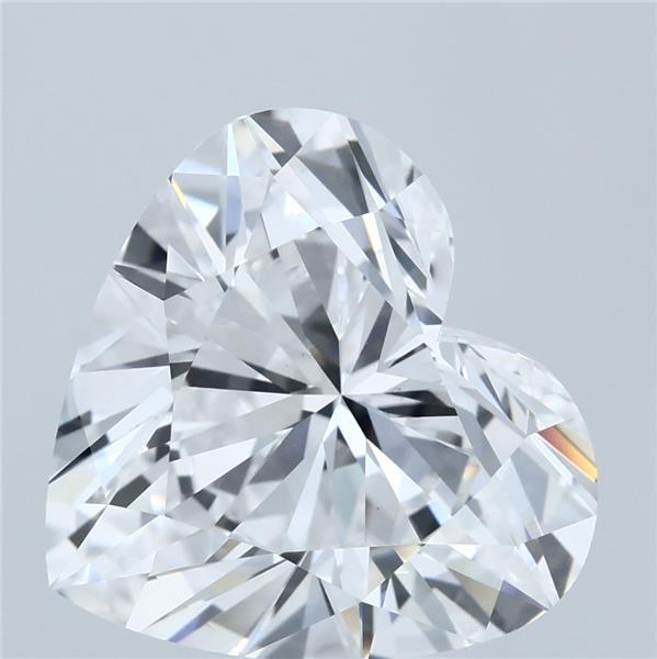 6.01 Carat Heart Lab Grown Diamond, Excellent Polish, D Color, VS1 Clarity