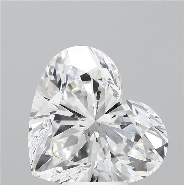 6.01 Carat Heart Lab Grown Diamond, Excellent Polish, D Color, VVS2 Clarity