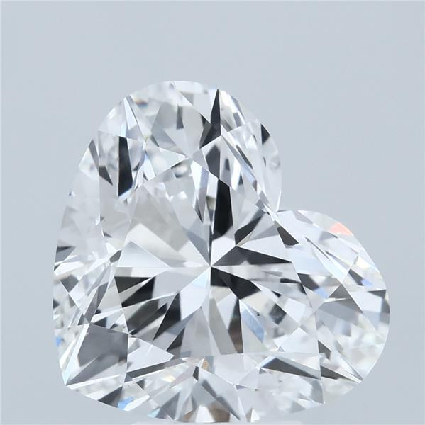 6.03 Carat Heart Lab Grown Diamond, Excellent Polish, E Color, VS1 Clarity
