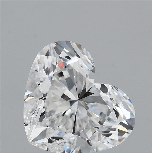 7.23 Carat Heart Lab Grown Diamond, Excellent Polish, E Color, VVS2 Clarity