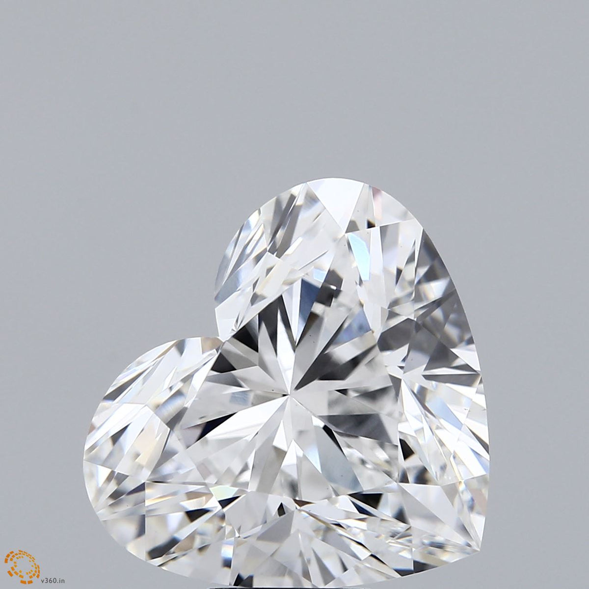 9.07 Carat Heart Lab Grown Diamond, Excellent Polish, E Color, VVS2 Clarity