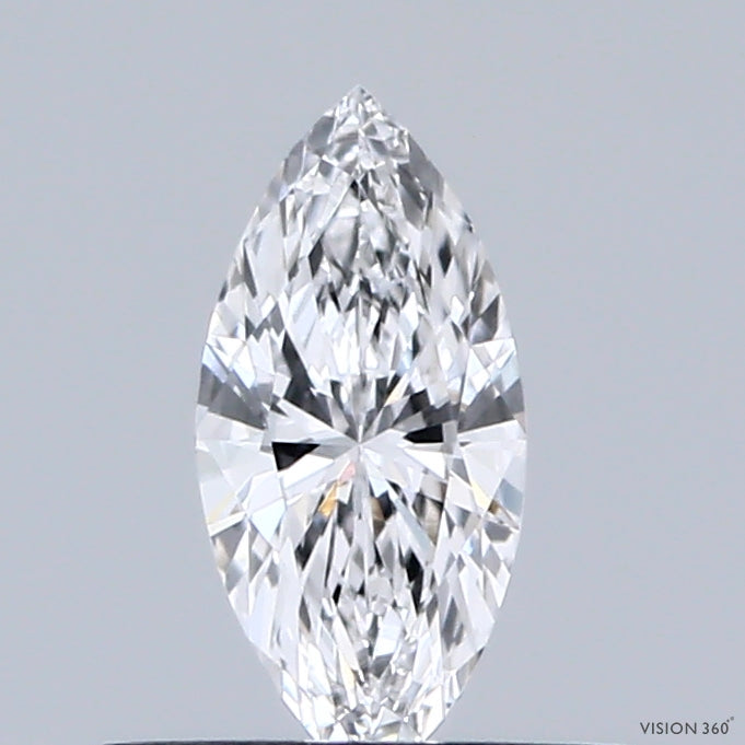 0.32 Carat Marquise Lab Grown Diamond, Very Good Polish, D Color, VVS2 Clarity
