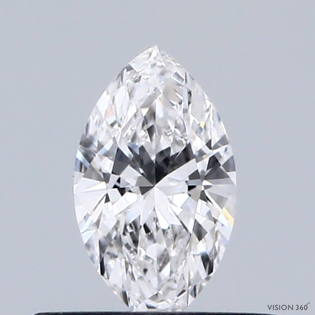 0.34 Carat Marquise Lab Grown Diamond, Excellent Polish, D Color, VVS2 Clarity