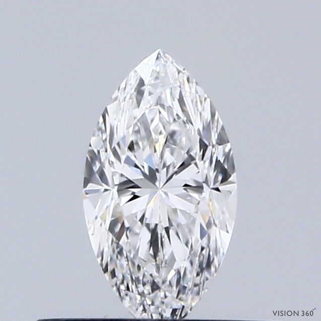0.37 Carat Marquise Lab Grown Diamond, Very Good Polish, D Color, VVS2 Clarity