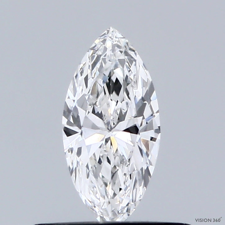 0.37 Carat Marquise Lab Grown Diamond, Very Good Polish, E Color, VVS1 Clarity