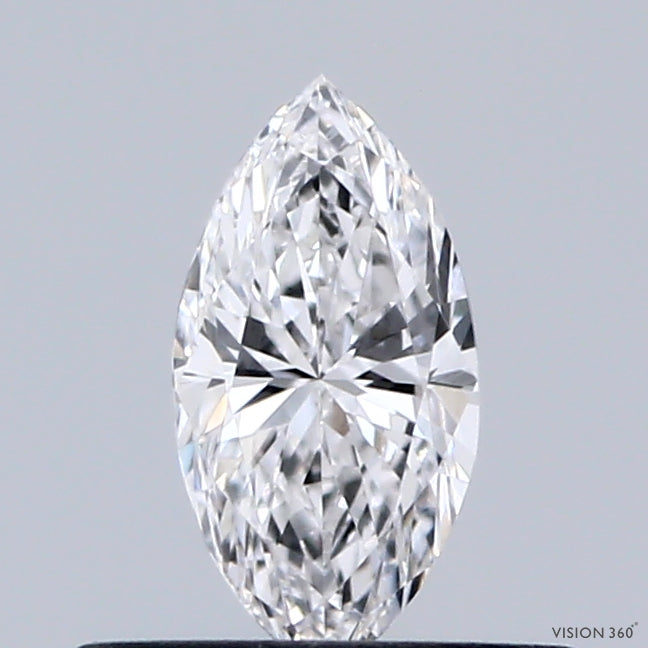 0.38 Carat Marquise Lab Grown Diamond, Very Good Polish, D Color, VVS2 Clarity