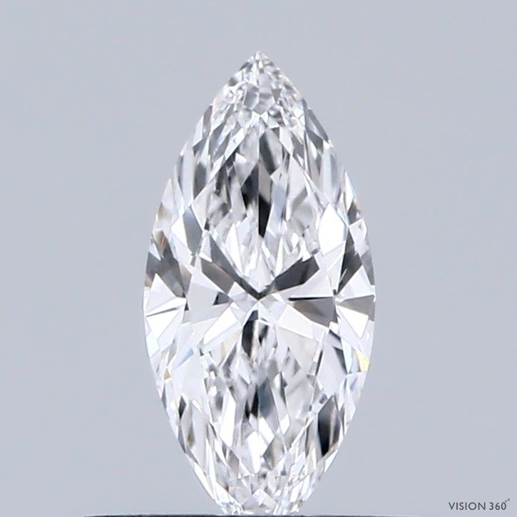 0.38 Carat Marquise Lab Grown Diamond, Very Good Polish, D Color, VVS2 Clarity