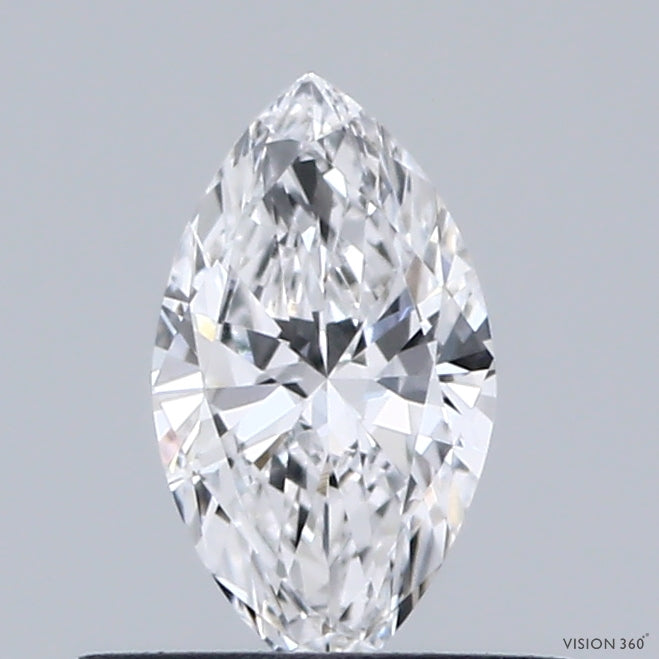 0.38 Carat Marquise Lab Grown Diamond, Very Good Polish, D Color, VVS2 Clarity