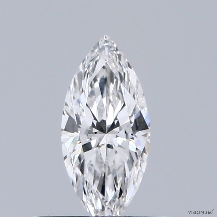 0.38 Carat Marquise Lab Grown Diamond, Very Good Polish, E Color, VVS2 Clarity