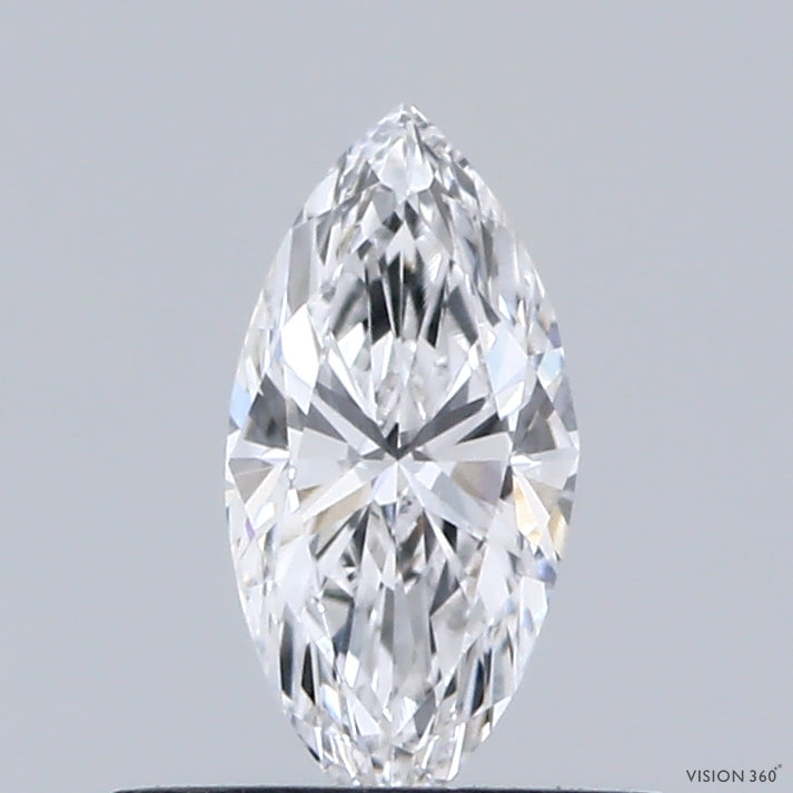 0.39 Carat Marquise Lab Grown Diamond, Very Good Polish, D Color, VVS2 Clarity