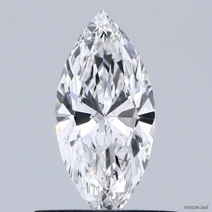 0.44 Carat Marquise Lab Grown Diamond, Very Good Polish, D Color, VVS2 Clarity