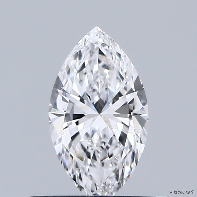0.46 Carat Marquise Lab Grown Diamond, Very Good Polish, D Color, VVS2 Clarity