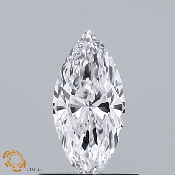 0.48 Carat Marquise Lab Grown Diamond, Very Good Polish, D Color, VVS1 Clarity