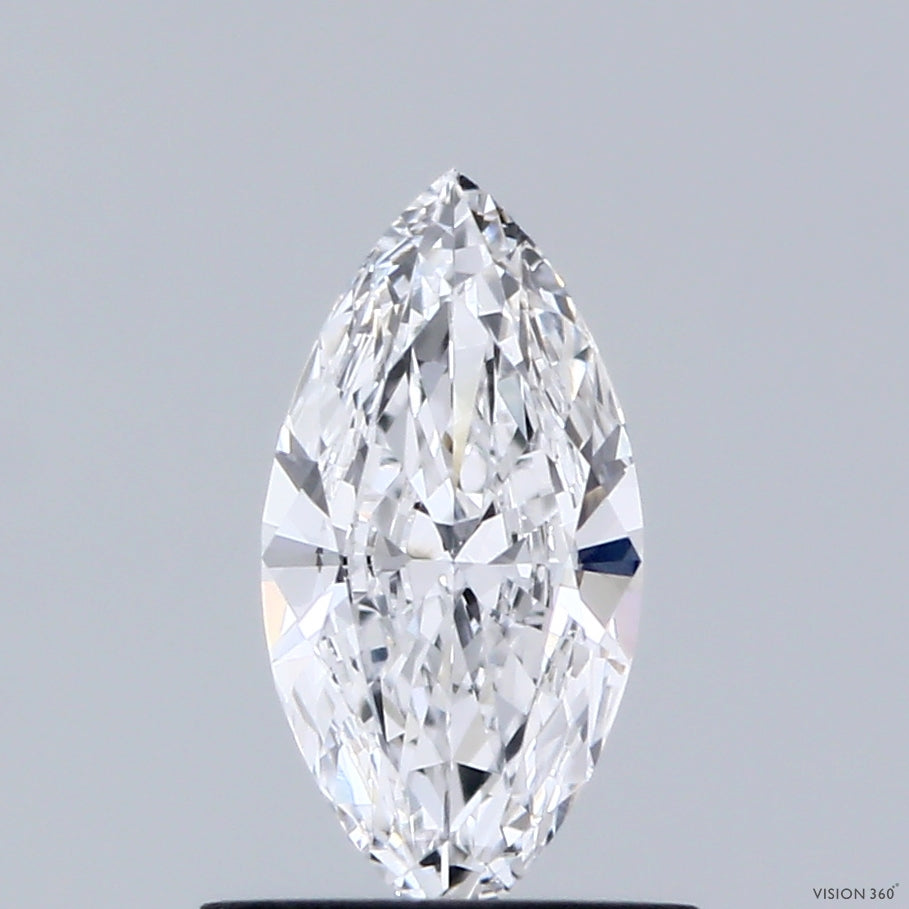 0.57 Carat Marquise Lab Grown Diamond, Very Good Polish, D Color, VVS1 Clarity