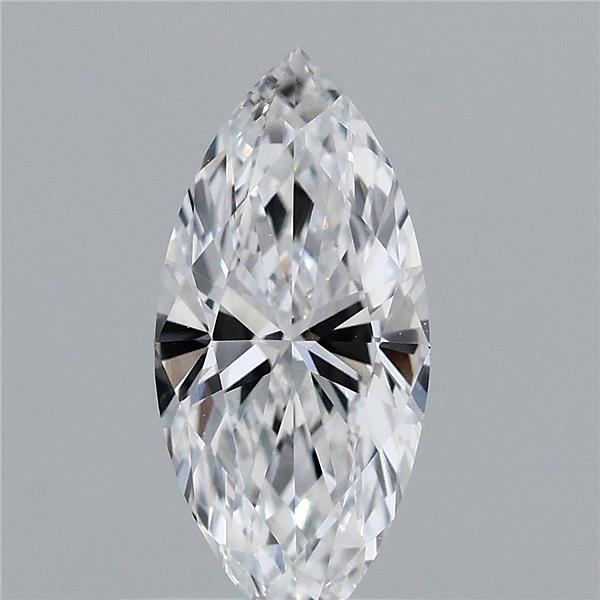 0.59 Carat Marquise Lab Grown Diamond, Very Good Polish, D Color, VVS2 Clarity